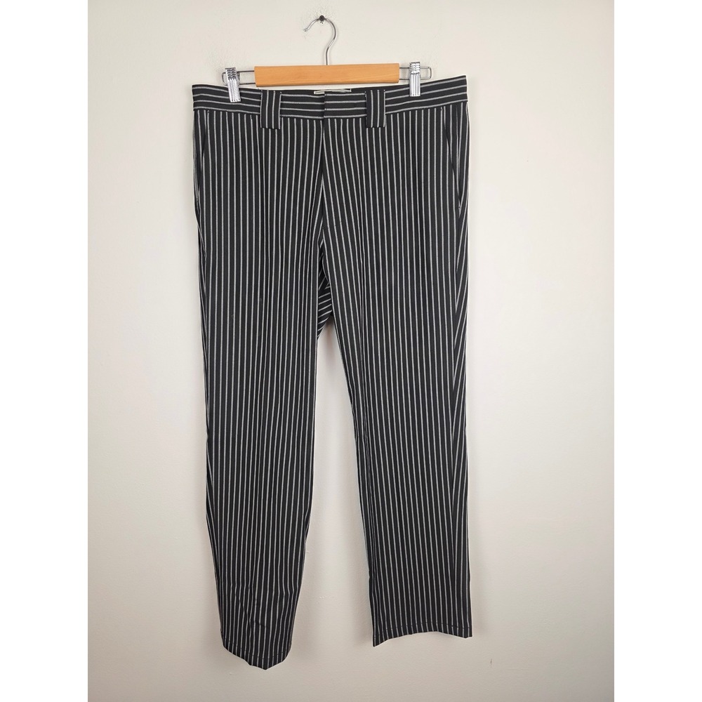 Bogey Boys Macklemore Mens Pinstripe Golf Black White Striped Pants Size 32